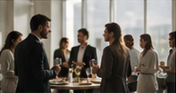 Ομάδα στελεχών σε εταιρική συνάντηση networking