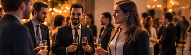 Εταιρική γιορτή με συναδέλφους που κάνουν πρόποση